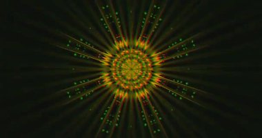 Dinamik geometrik desenler içeren kusursuz döngü VJ görselleri