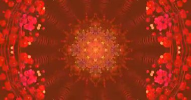 Pürüzsüz döngü VJ görselleri canlı renkler ve karmaşık dokunuşlar