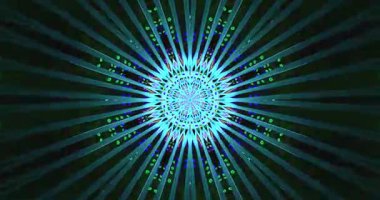 Dinamik geometrik desenler içeren kusursuz döngü VJ görselleri