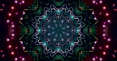 Dinamik şablonlar ile görsel deneyim için kusursuz tünel video vj döngü ekran koruyucu