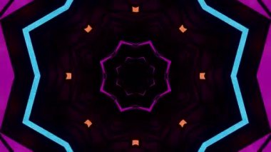 Canlı geometrik pa içeren kusursuz döngü vj ekran koruyucusu