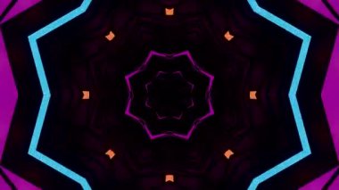 Canlı geometrik pa içeren kusursuz döngü vj ekran koruyucusu