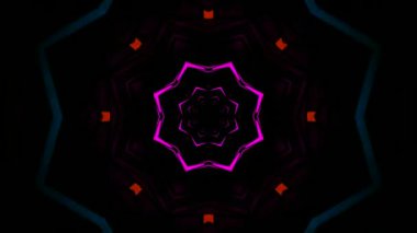 Canlı geometrik pa içeren kusursuz döngü vj ekran koruyucusu