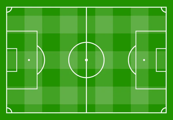 緑の草のフットボール競技場 ベクトル Illustratio — ストックベクタ