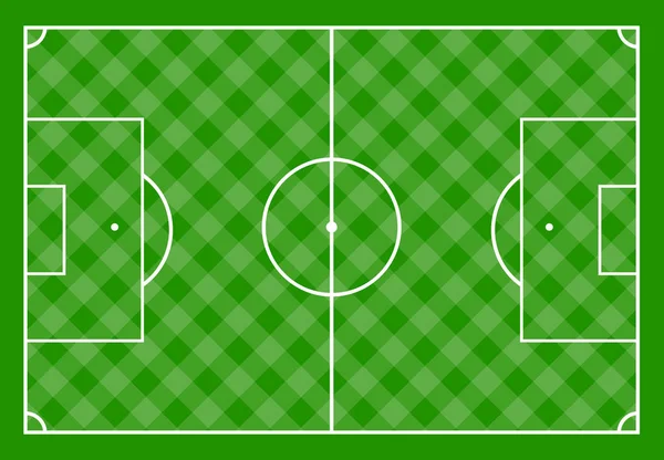 Terrain Football Avec Herbe Verte Illustration Vectorielle — Image vectorielle