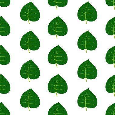 Yeşil yaz yaprakları ile Seamless modeli