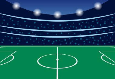 Futbol Stadyumu ile dolu tribünler