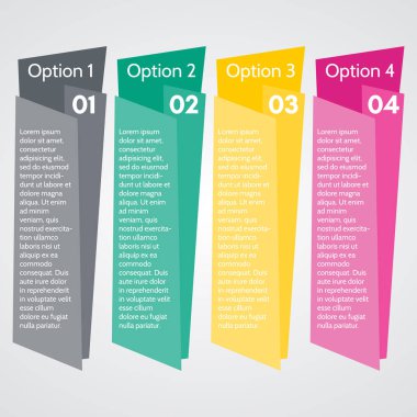 Infographic tasarım dört element