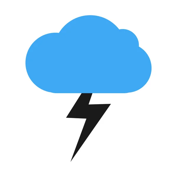A cloud with a thunderstorm — Stock Vector