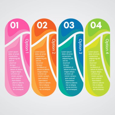 Infographic tasarım dört element