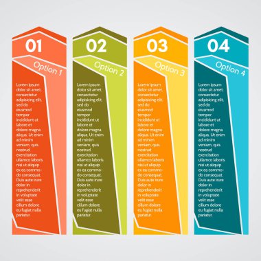 Infographic tasarım dört element