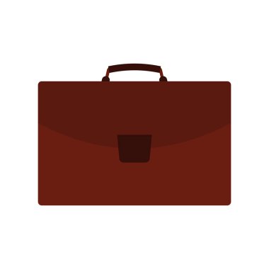 Kahverengi beyaz arka plan üzerinde çanta Bagaj ile seyahat