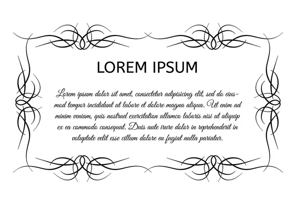 Dekoratif vintage yatay çerçeve