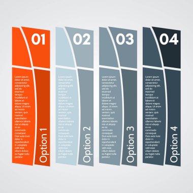 Infographic tasarım dört element