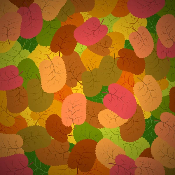 Фон з осіннім листям — стоковий вектор