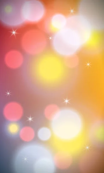 Fondo vertical con luces bokeh — Vector de stock