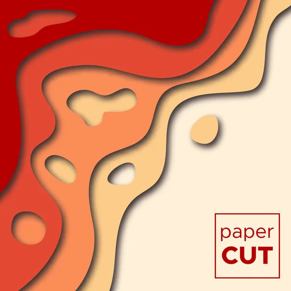 Hintergrund mit Papierschnitten — Stockvektor