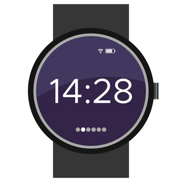 白い背景の上のスマート腕時計デバイス — ストックベクタ