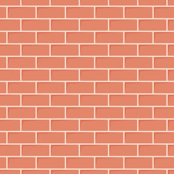 Textura de parede de tijolo vermelho. Fundo sem costura —  Vetores de Stock