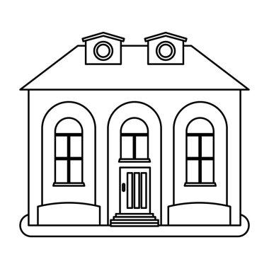 İnce çizgi tarzı evi