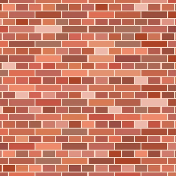 Red brick wall background — Stock Vector