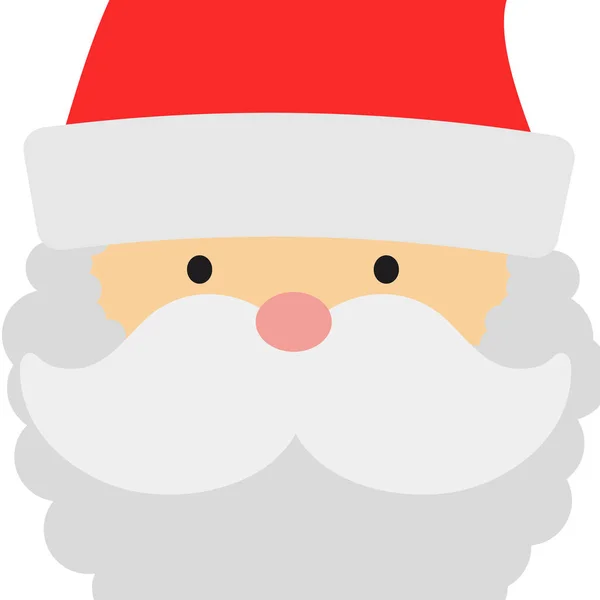 贺卡与圣诞老人大头脸 — 图库矢量图片