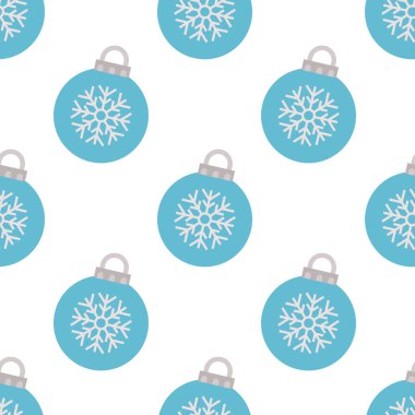 Mavi Noel topu ile Seamless Modeli