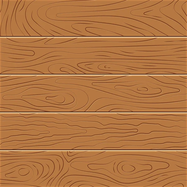 Cinco tableros de madera en diseño plano — Vector de stock