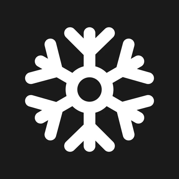 Copo de nieve icono del tiempo — Vector de stock