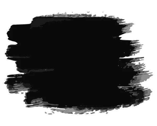 Siyah elle çizilmiş mürekkep lekesi — Stok Vektör
