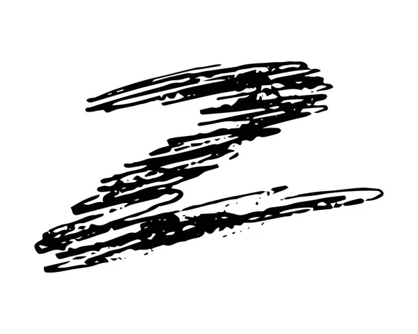 Lápis desenhado à mão Scribble Zigzag — Vetor de Stock