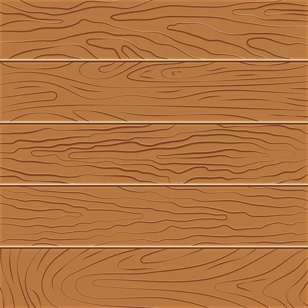 Pět dřevěných desek v plochý design — Stockový vektor
