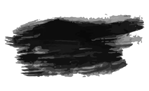 Siyah elle çizilmiş mürekkep lekesi — Stok Vektör
