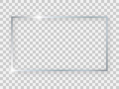 Gümüş parlak 16X9 dikdörtgen çerçeve