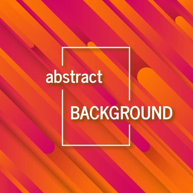 Soyut çizgilerle geometrik turuncu arka plan