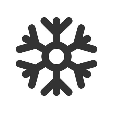 Karanlık kar tanesi hava simgesi