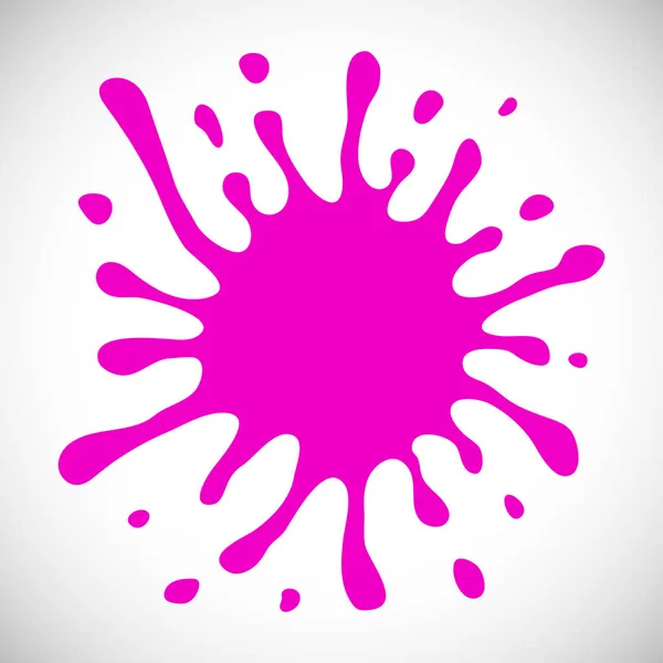 ピンクの手描きのペイントスプラッシュ — ストックベクタ
