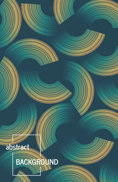 Geometrischer Hintergrund mit abstrakten Kreisen — Stockvektor