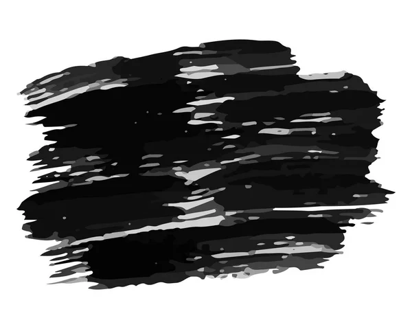 Schwarzer handgezeichneter Tuschfleck — Stockvektor