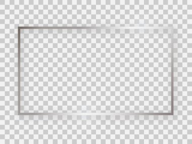 Gümüş parlak 16X9 dikdörtgen çerçeve