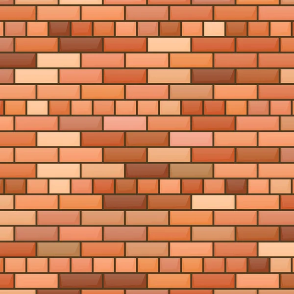 Vermelho parede de tijolo fundo — Vetor de Stock