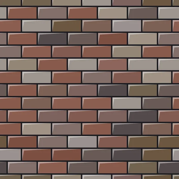 Fundo de parede de tijolo cinza sem costura — Vetor de Stock