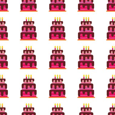 Renkli tatlı kek ile Seamless modeli