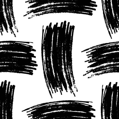 Elle çizilmiş karalama Smear ile Dikişsiz Desen