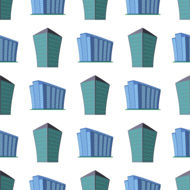 Modern yüksek katlı bina ile Dikişsiz Desen