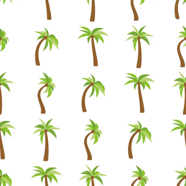 Palmiye ağaçlarıyla kusursuz desen — Stok Vektör