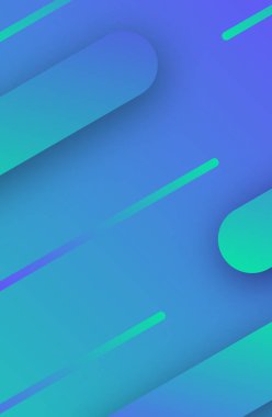 Mavi artalanla geometrik soyut şekiller