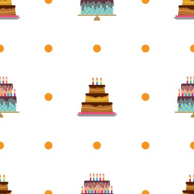 Renkli tatlı kek ile Seamless modeli