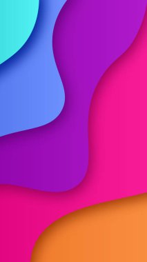 Arka plan ile kağıt kesme şekilleri