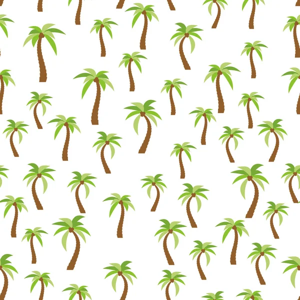 Naadloos patroon met palmbomen — Stockvector